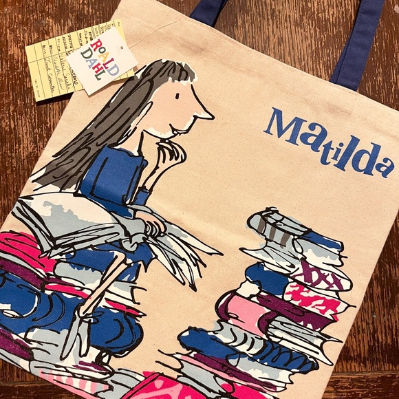Out of Print Matilda Tote - Blue and Pink - Picture 2 of 4